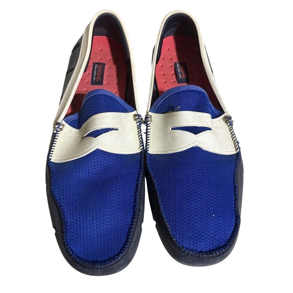 SWIMS Mens Blue Mesh Loafer Boat Shoes‎ Slip On Casual Comfort 11